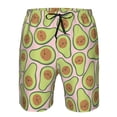 thumbnail image 4 of Kdxio Cute Avocado Pattern Mens Casual Shorts - Drawstring Summer Beach Sports Shorts for Men, 4 of 9