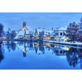 thumbnail image 2 of wall26 - Winter Evening in Landshut, German Town Near Munich, Germany - Removable Wall Mural | Self-Adhesive Large Wallpaper - 66x96 inches, 2 of 6