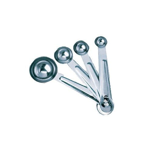 GoodCook 4-Piece Stainless Steel Teaspoon Measuring Spoon Set, Silver