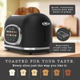 thumbnail image 4 of Rae Dunn Toaster, Digital Retro Stainless Steel with 6 Shade Settings, Black, 4 of 7