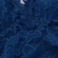 thumbnail image 3 of Womens‘ Deep V Neck Full Coverage Bra Longline Wirefree Lace Bra Blue, 3 of 6