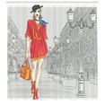 thumbnail image 3 of Ambesonne Fashion Shower Curtain, Modern Urban Street Fashion, 69"Wx70"L, Multicolor, 3 of 3