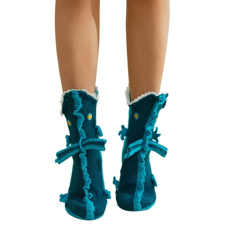 

Men Women Kids Funny Animal Socks Knit Warm 3D Novelty Animal Foot Socks Winter Floor Socks Thick Knit Accessory