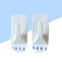 GOOHOCHY 2 PC Plastic Hook Home Organization Hooks Convenient Hooks White