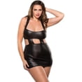 thumbnail image 1 of Allure Lingerie AL-17-1202X Robe Courte à Encolure Dégagée Q/S / Noir, 1 of 2