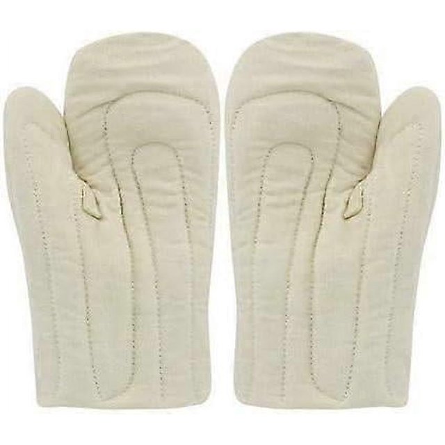 par de guantes de horno resistentes al calor, de algodón texturizado y antideslizantes, para hornear en la cocina, 27,5 cm
