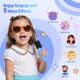 thumbnail image 4 of Máquina de Karaoke Portátil con 2 Micrófonos Inalámbricos - Altavoz Bluetooth con Luces para Fiestas, Regalo para Niños 4-12+ Años y Adultos - Ideal Navidad/Cumpleaños (Azul Marino), 4 of 5