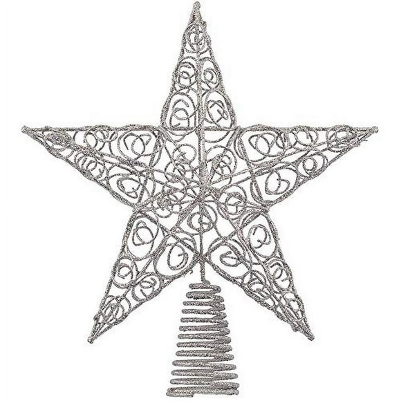 Adorno de árbol Ornativity Estrella Plateada