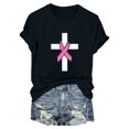thumbnail image 4 of Fiudx Camisetas para Mujer Blusa de Manga Corta con Estampado de Moda para Mujer, Divertida Camiseta con Cuello Redondo, 4 of 4