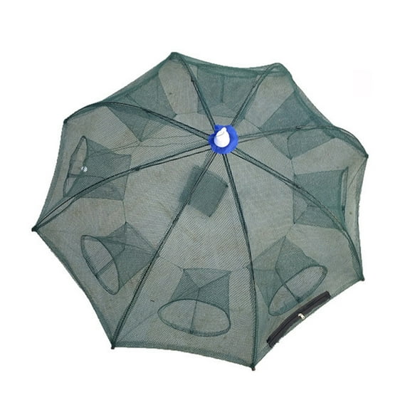 ROSENICE Foldable Fishing Net with Steel Wire for Easy Fishing Use Lightweight Strong Design Pull to Open 8Inch Diameter