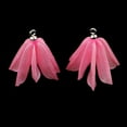 thumbnail image 2 of Abbracc 2x Pendentifs en Résine Faits à la Main Fleurs Naturelles Boucles d'Oreilles Roses, 2 of 9