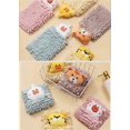 thumbnail image 5 of 1 Pack Double-Sided Animal Chenille Hand Towels,Bathroom Hand Towels with Loop,Kitchen Hand Towels Hanging,Soft Absorbent Square Hand (LightGreen), 5 of 5