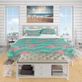 thumbnail image 2 of Designart 'Pink Flamingo Birds' Tropical Bedding Set - Duvet Cover & Shams, 2 of 4