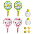 thumbnail image 4 of DYNWAVECA 2 Pieces Kids Badminton Rackets Set Outdoor Racquet with Ball and Shuttlecock Interactive Toy Badminton Shuttlecocks for Kids Contains 6 balls, 4 of 10