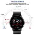 thumbnail image 4 of Monstrate Reloj inteligente compatible con Bluetooth para responder llamadas, reloj inteligente para hombres con marcación táctil completa, rastreador de Electrónica Negro, 4 of 6