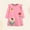 Pink, variant on Thetops Soft Cotton Toddler Girl Dress 4T Pink - Long Sleeve with Ruffled Shoulders, Floral & Bug Embroidery, Breathable Everyday Wear