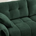 thumbnail image 3 of Modern Chenille Loveseat Sofa, Premium Two-Seater Sofa with High-Resilience Foam Cushions, Ergonomic Design for Living Room, Lounge, Office Space (Green), 3 of 8