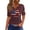 Wine #10, variant on Evdexr 250th Anniversary Usa Shirts Woman V Neck American Flag We the People Shirt Short Sleeve Red Blue and White Patriotic Shirts Graphic T Shirts Pink M