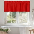 thumbnail image 4 of Christmas Red Valances for Windows, 54 x 18in, Rod Pocket Kitchen Valance Curtain Light Filtering Window Treatments for Living Room Bedroom, 1 Panel, 4 of 7