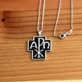 thumbnail image 2 of Alpha and Omega Cross Sterling Silver Pendant - 18 Inch Chain, 2 of 2
