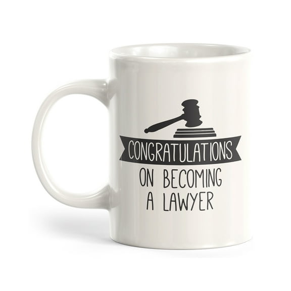 Congratulations on Becoming a Lawyer 11oz Plastic Coffee Mug