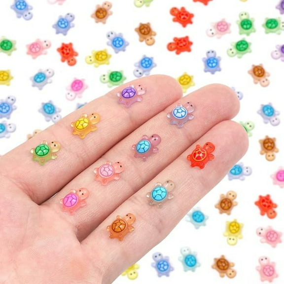 Mini Resin Turtles Luminous Tiny for Home and Garden Decoration 200 Pcs