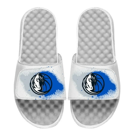 

Youth ISlide White Dallas Mavericks Spray Paint Slide Sandals