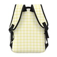 thumbnail image 4 of Disketp Lemon Yellow Checkboard Mochila Estampada para Hombre y Mujer – Mochila Ligera Clásica con Múltiples Bolsillos para Universidad, Trabajo y Viajes-One Size, 4 of 5