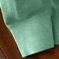 thumbnail image 5 of TFEOQRY Men's V Neck Sweater Lightweight Knit Long Sleeve Solid Color Casual Pullover Fall Winter Top Green, 5 of 5