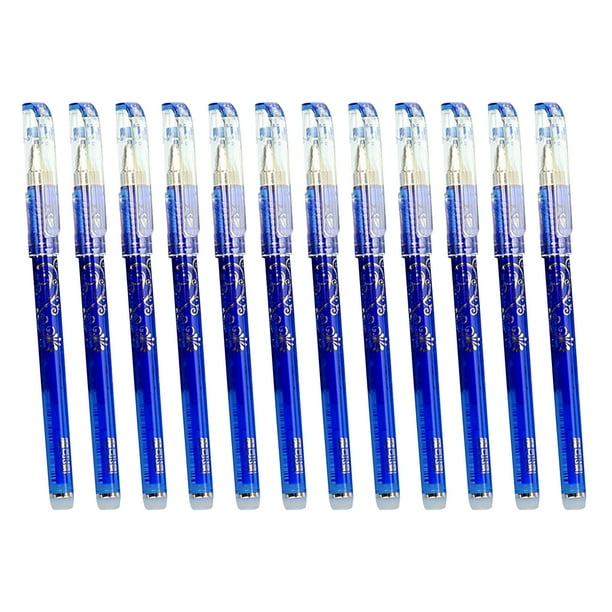 Paquete de 12 bolígrafos de gel borrables Bolígrafo de tinta de gel de 0,35 mm para cometer errores