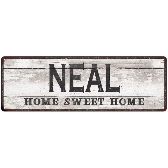 NEAL Home Sweet Home Country Look 6x18 Metal Sign 106180045061
