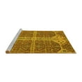thumbnail image 2 of Ahgly Company Machine Washable Indoor Rectangle Abstract Yellow Modern Area Rugs, 6' x 9', 2 of 4