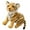 Brown, variant on Porfeet Plush Toy Rich Facial Complexion Elastic Texture Bright Color Tiger Cuddle Baby Plush Toy for Children,Brown 23cm