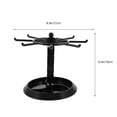 thumbnail image 2 of Hytrove 1Set Rings Rack Round Shape Black 21.0x21.0x16.0in Rotating Jewelry Organizer for Home Users Office Workers, 2 of 8