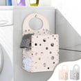 thumbnail image 1 of Cesta de la ropa sucia para colar en la pared | Cesta de ropa sucia de plástico plegable | Contenedor de la ropa sucia que ahorra espacio con asas, ventilación abierta, complexión robusta, 1 of 6