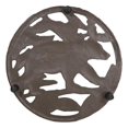 thumbnail image 4 of Cast Iron Western Rustic Black Bear By Tree Branches Decorative Table Trivet, 4 of 8