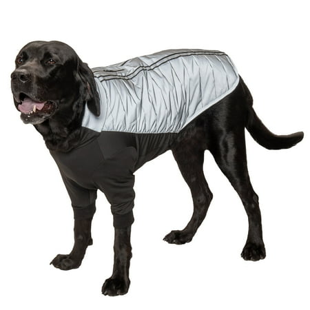 UPC: 0842229129489 | FurHaven Pet Products Water-Repellent Pro-Fit Dog Coat – Chrome Extra Large