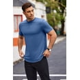 thumbnail image 3 of COOFANDY Mens Muscle T Shirts Casual Short Sleeve Shirt Crew Neck Cotton Tee Shirts 1-2 Pack Athletic Gym Shirts Basics Workout Shirts, 3 of 5