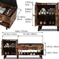 thumbnail image 3 of ZOPEND 50" Entryway Shoe Bench with Hidden Storage,Shoe Organizer Storage Bench with Shelf and Cabinet Entryway Bench for Bedroom Living Room and Hallway, 3 of 7