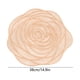 thumbnail image 3 of CaiYueKe European Style Rose PVC Placemat - 15 Inch Round Heat Insulating Vinyl Dining Mat with Lace Embossed Design, Non-slip Washable Table Setting for Hotel Restaurant Home Decor, 3 of 7