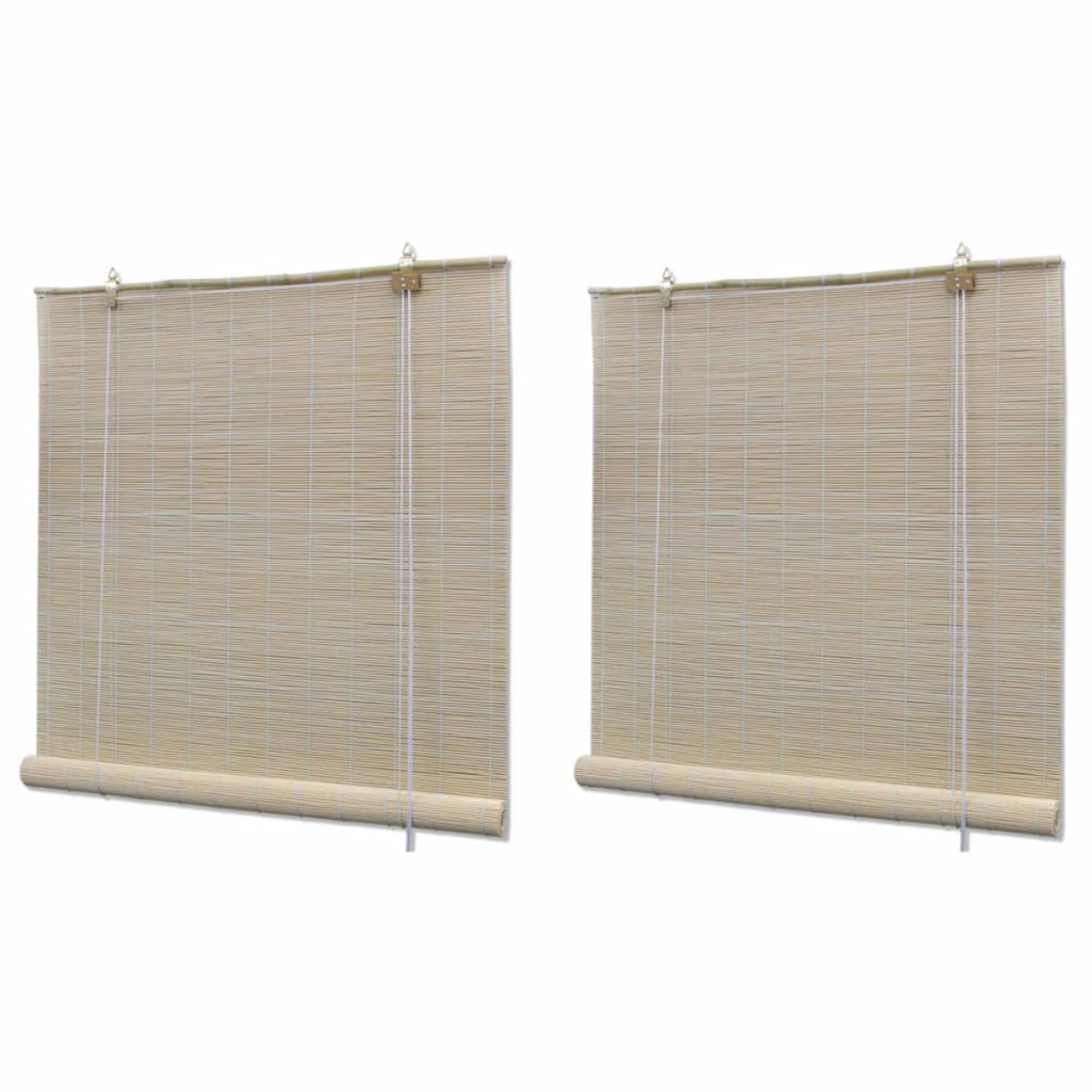 Details about   vidaXL Roller Blinds Bamboo Brown Home Blackout Sunshade Privacy Screen 39.4" 