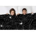 thumbnail image 2 of Throw Blanket Halloween Black and White Grunge Background with Spiderwebs Decorative Soft Warm Cozy Flannel Plush Throws Blankets for Baby Toddler Dog Cat 30 X 40 Inch, 2 of 6