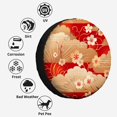 thumbnail image 3 of Housse de Roue Universelle en Polyester Fleurs Vintage Chinoises pour Remorque RV SUV Camion Camping-Car, 3 of 4