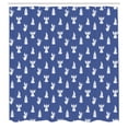 thumbnail image 2 of Ambesonne Halo Shower Curtain, Tender Christmas Winter Art, 69"Wx84"L, Violet Blue and White, 2 of 4