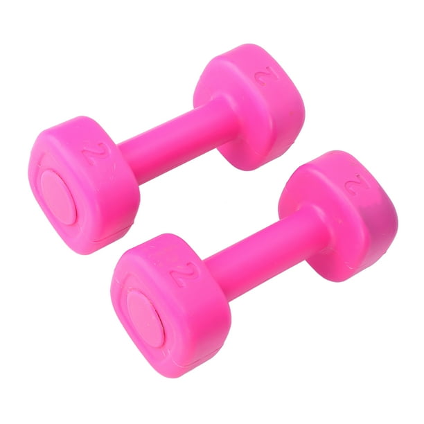 Famale Dumbbells, Durable Fall Resistance Thickened PVC Hand Weights  Multifunctional 2pcs For Women For Office For Gym For Home 