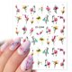 thumbnail image 1 of Harunouta-pegatinas 3D para uñas, calcomanías adhesivas con diseño de flores simples, Corazón Dorado, líneas de Punta francesa, estampado de leopardo, para manicura, 1 of 4
