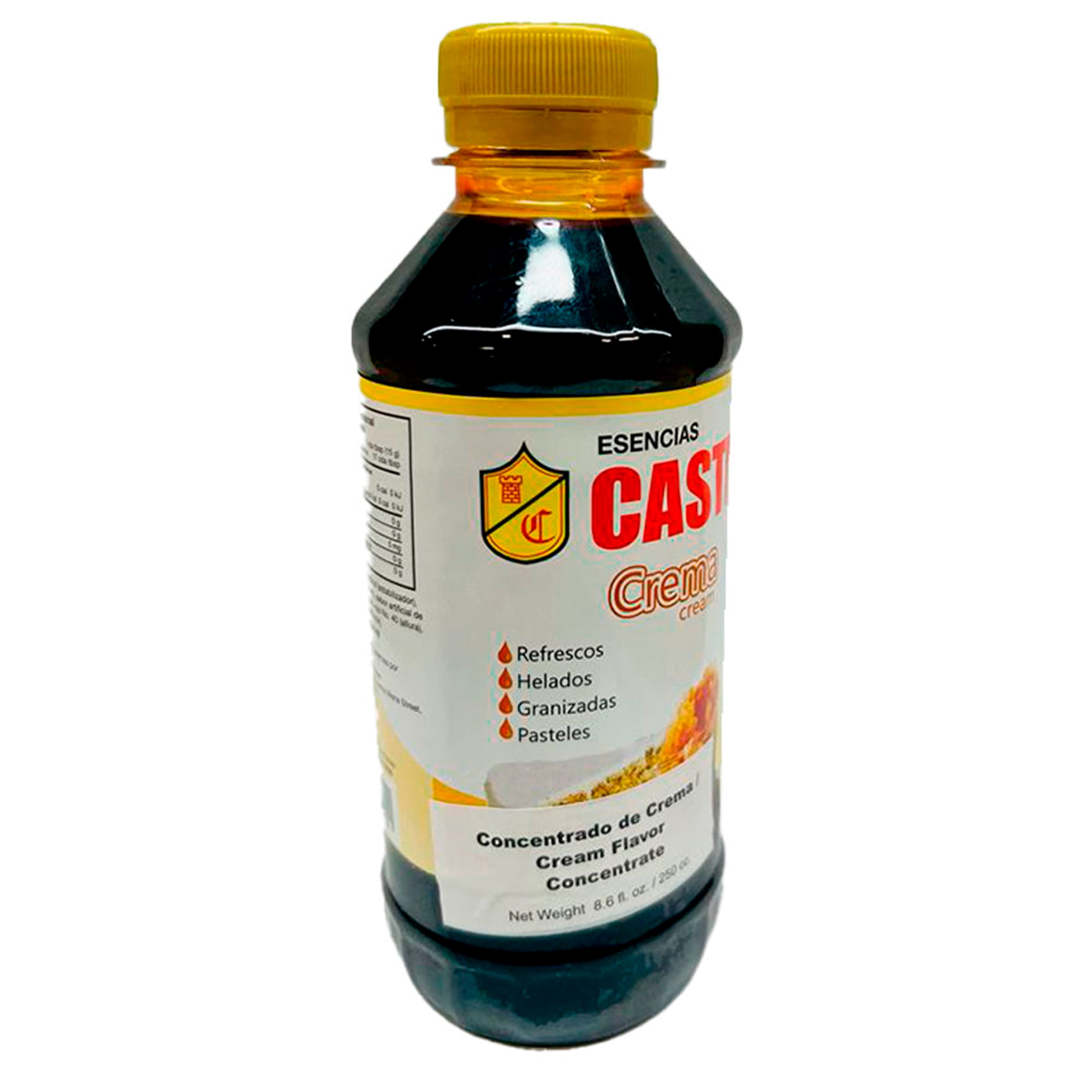 (Pack of 1) Castilla Cream Flavor Concentrate 8.6 fl oz - Esencia De Crema