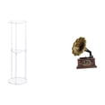 thumbnail image 1 of Mesa Auxiliar Acrílica Para Espacios Pequeños Con Figura Coleccionable De Resina Vintage, Ideal Para Decorar La Oficina O El Balcón. Un Regalo Perfecto Para Una Inauguración De Casa., 1 of 8