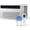 White, variant on Midea 8,000 BTU Window Air Conditioner, Smart Inverter, Cools Up To 350 Sq Ft, Remote, Wi-Fi and Alexa, White