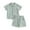 C, variant on Boys' Short Sleeve Cotton Linen Set, Button Down Lapel Collar Shirt and Matching Casual Shorts, Solid Color Two-Piece Outdoor Play Outfit for Toddlers and Kids, Breathable for Warm Weather - D